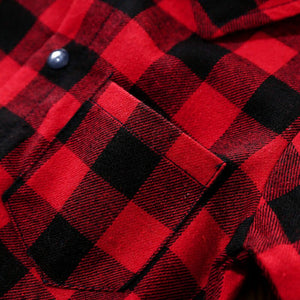 Red Black Check Full Sleeves Casual Romper 4 - Minitaq baby kids clothes dress