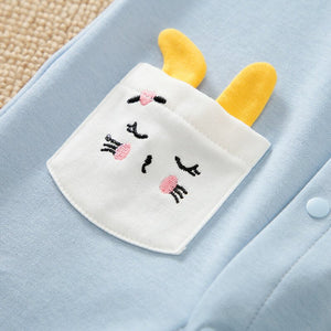 Blue Bunny Pockets Full Sleeves Romper 4 - Minitaq baby kids clothes dress