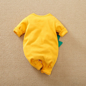 Cute Cartoon Yellow Full Sleeves Romper 8 - Minitaq baby kids clothes dress
