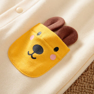 Yellow Color Bear Pocket Style Romper 5 - Minitaq baby kids clothes dress