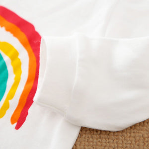Happy Rainbow Cotton Baby Romper With Cap 4 - Minitaq baby kids clothes dress