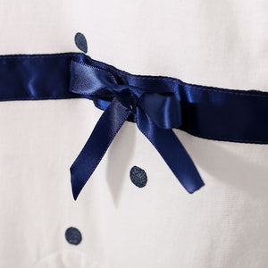 Dashing Blue Dots Summer Baby Romper 8 - Minitaq baby kids clothes dress