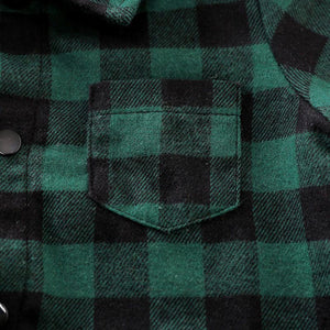 Green And Black Check Casual Romper 6 - Minitaq baby kids clothes dress