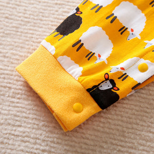 Modern Sheep Cartoon Baby Romper 6 - Minitaq baby kids clothes dress