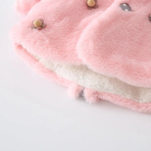Soft Pink Hooded Baby Girl Winter Coat 5 - Minitaq baby kids clothes dress