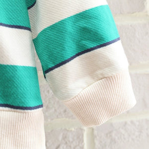 Green Lines Hooded Jumper With Black Jeans Pants 2pc Set 7 - Minitaq baby kids clothes dress