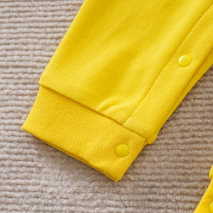 Elephant With Umbrella Yellow Baby Romper 5 - Minitaq baby kids clothes dress