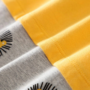 Lion Traveller Yellow N Gray Baby Romper 5 - Minitaq baby kids clothes dress