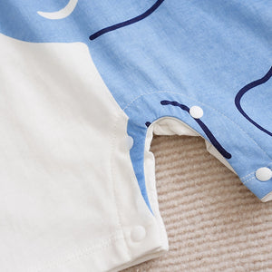 Playful Elephant Summer Baby Romper 5 - Minitaq baby kids clothes dress
