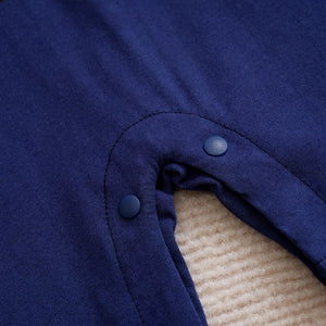 Blue Yellow Duo Colors Cotton Polo Summer Romper 5 - Minitaq baby kids clothes dress