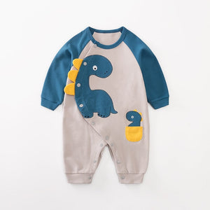 Dinosaur Stylish Baby Cotton Romper 1 - Minitaq baby kids clothes dress