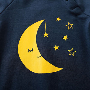 Comfortable Romper with yellow moon and stars 4 - Minitaq baby kids clothes dress