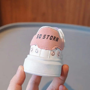 Elegant White Girls Kids Shoes With Doodle Pattern 6 - Minitaq baby kids clothes dress