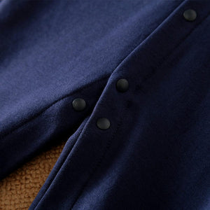 White And Blue Full Sleeves Formal Romper 6 - Minitaq baby kids clothes dress