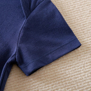 Firetruck Daddys Boy Blue Cotton Romper 6 - Minitaq baby kids clothes dress