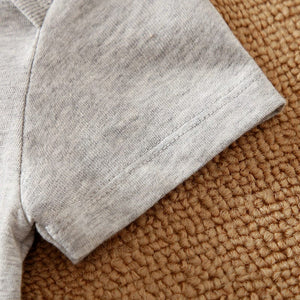 Paws Gray Cotton Summer Baby Onesie 6 - Minitaq baby kids clothes dress