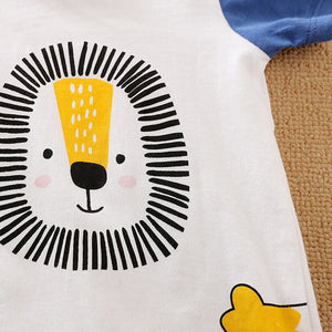 Cute Lion Hug Summer Romper 7 - Minitaq baby kids clothes dress
