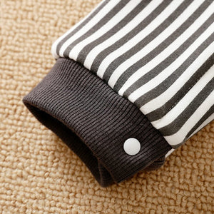 Modern Stylish White And Black Winter Fleece Romper 5 - Minitaq baby kids clothes dress