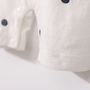 Dashing Blue Dots Summer Baby Romper 7 - Minitaq baby kids clothes dress
