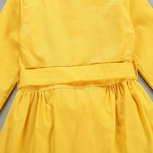 Adorable Yellow Casual Frock 5 - Minitaq baby kids clothes dress