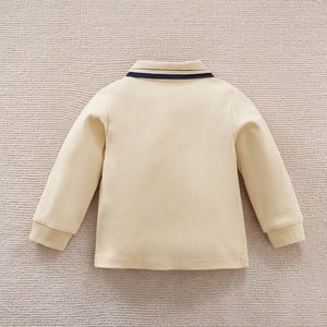 Cream Polo Full Sleeve Shirt 7 - Minitaq baby kids clothes dress