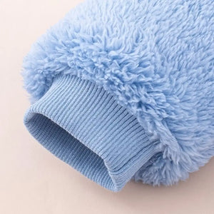 Stylish Bear Paws Embroidered Sky Blue Romper 6 - Minitaq baby kids clothes dress
