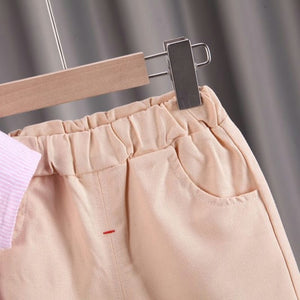 Pink Shirt With Beige Short 2pc 6 - Minitaq baby kids clothes dress