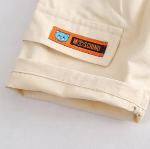 Trendy Pink Lines Shirt With Cotton Shorts 2pc Set 7 - Minitaq baby kids clothes dress