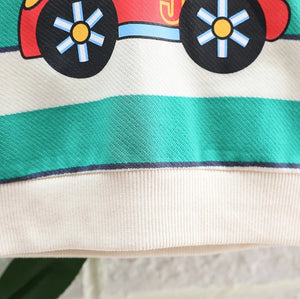 Green Lines Hooded Jumper With Black Jeans Pants 2pc Set 6 - Minitaq baby kids clothes dress