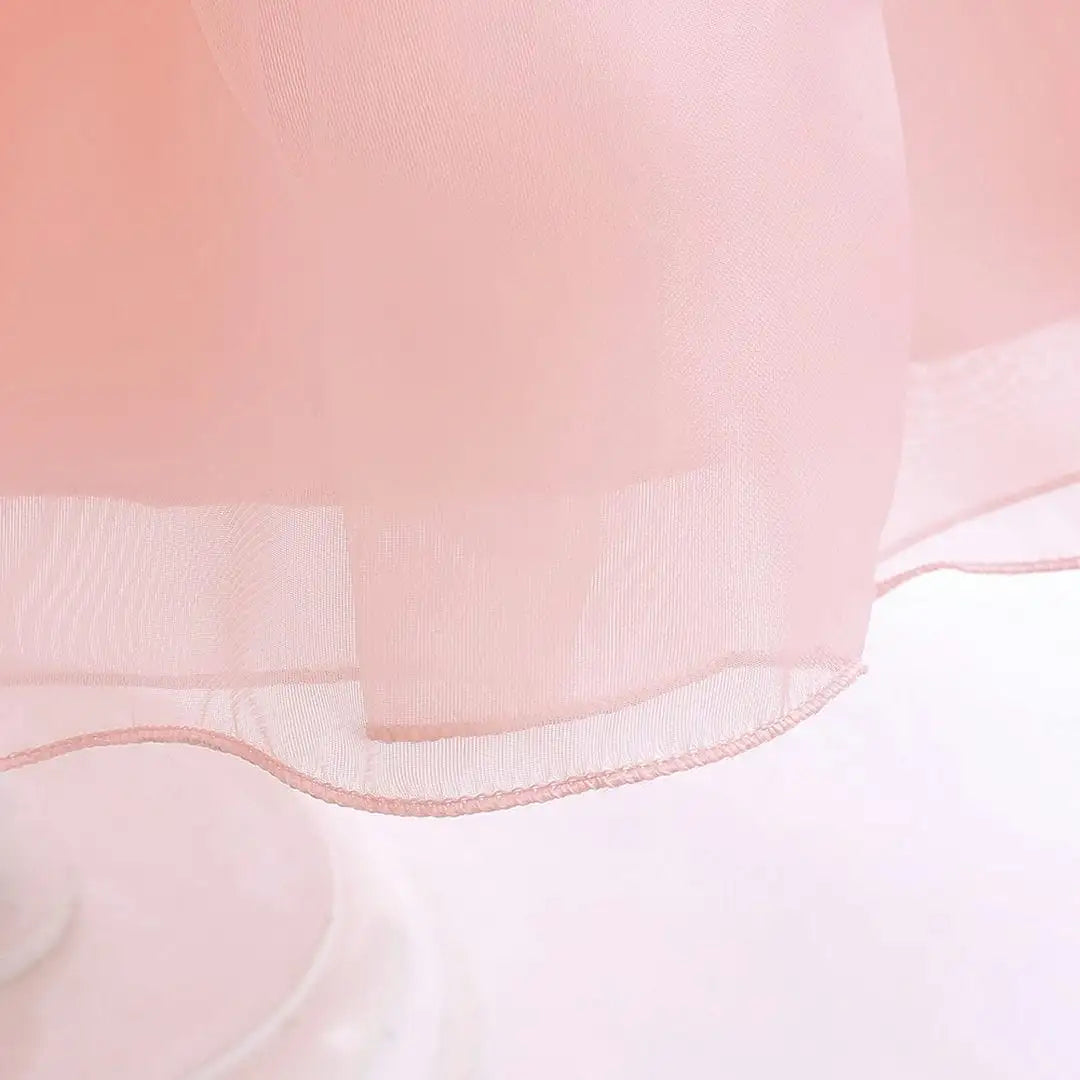 Organza Puffy Short Sleeve Stylish Dress 7 - Minitaq baby kids clothes dress