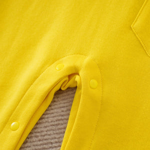 Elephant With Umbrella Yellow Baby Romper 6 - Minitaq baby kids clothes dress