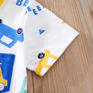 Fun With Cars Patterned Baby Cotton Romper 6 - Minitaq baby kids clothes dress