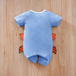 Happy Smart Crab Design Baby Cotton Romper 6 - Minitaq baby kids clothes dress