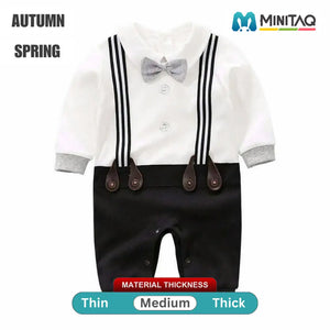 Black Strap with Bow Smart Bodysuit 2 - Minitaq baby kids clothes dress