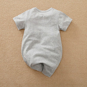Hero Dad Gray Cotton Baby Romper 7 - Minitaq baby kids clothes dress