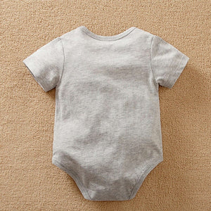 Paws Gray Cotton Summer Baby Onesie 7 - Minitaq baby kids clothes dress