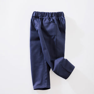 Dark Blue Kids Casual Elastic Pant 4 - Minitaq baby kids clothes dress