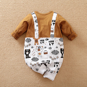 Cat N Bee Casual Baby Dungaree Romper 8 - Minitaq baby kids clothes dress