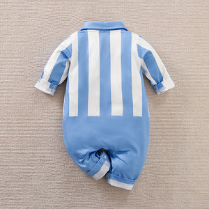 Blue Football Sports Style Baby Romper 8 - Minitaq baby kids clothes dress
