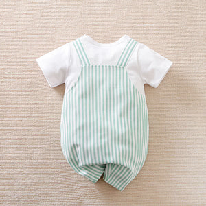 Modern D for Dino Baby Romper 7 - Minitaq baby kids clothes dress