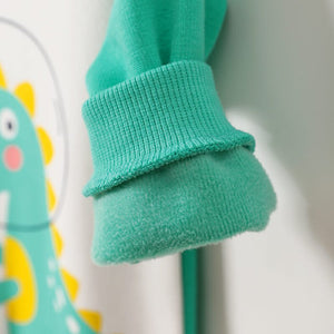 Casual Dino Winter Fleece Baby Romper With Cap 5 - Minitaq baby kids clothes dress