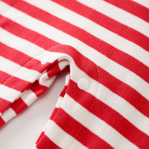 I Love Mama Baba with Red Stripes Baby Romper 6 - Minitaq baby kids clothes dress