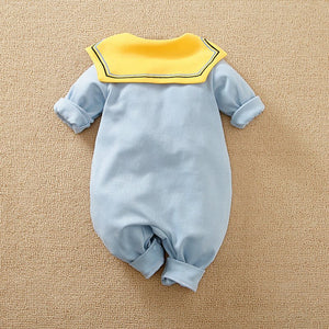 Blue Bunny Pockets Full Sleeves Romper 8 - Minitaq baby kids clothes dress