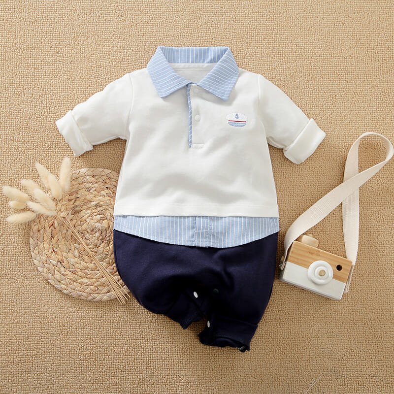 Sailor Light Stylish Baby Romper Dress 1 - Minitaq baby kids clothes dress