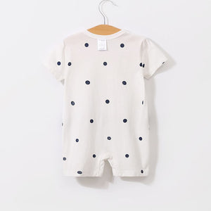 Dashing Blue Dots Summer Baby Romper 6 - Minitaq baby kids clothes dress