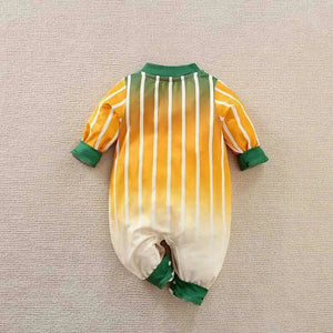 Football Sports Style Yellow Green Romper 8 - Minitaq baby kids clothes dress