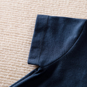 Modern Smart Dark Blue With Gray Lines Baby Romper 7 - Minitaq baby kids clothes dress