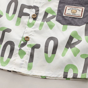 Letter Style Dark Gray Shorts N Shirt 2pcs Set - Minitaq baby kids clothes dress