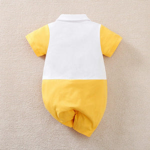 Kuala In A Pocket Yellow White Cotton Romper 8 - Minitaq baby kids clothes dress