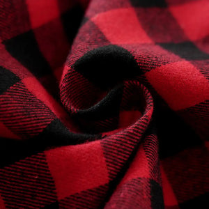 Reindeer Red Black Checkered Baby Romper 8 - Minitaq baby kids clothes dress